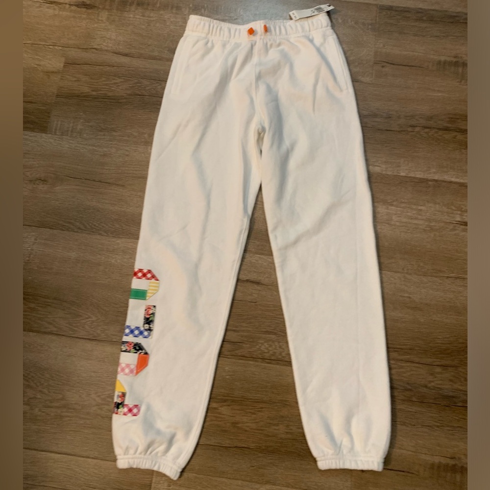Polo by Ralph Lauren White Track Pants with Multicolor Logo